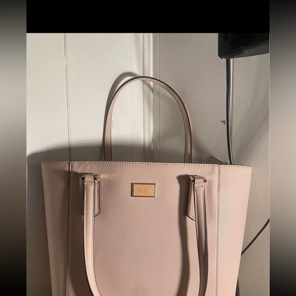 Pink Guess tote bag